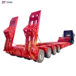 Lowbed Semi Trailer 60T-150T 3-5 Axle Lowboy Trailer gallery 1