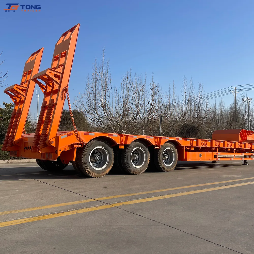 Lowbed Semi Trailer 60T-150T 3-5 Axle Lowboy Trailer gallery 2