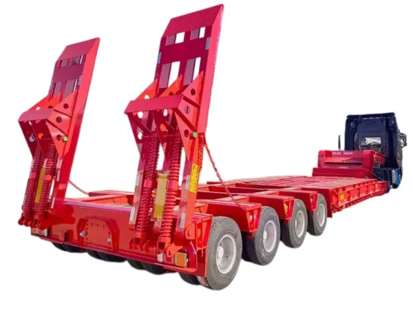 Lowbed Semi Trailer 60T-150T 3-5 Axle Lowboy Trailer