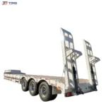 Lowbed Semi Trailer 60T-150T 5 Axle Low Loader gallery 1