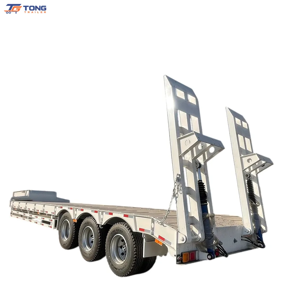 Lowbed Semi Trailer 60T-150T 5 Axle Low Loader gallery 1