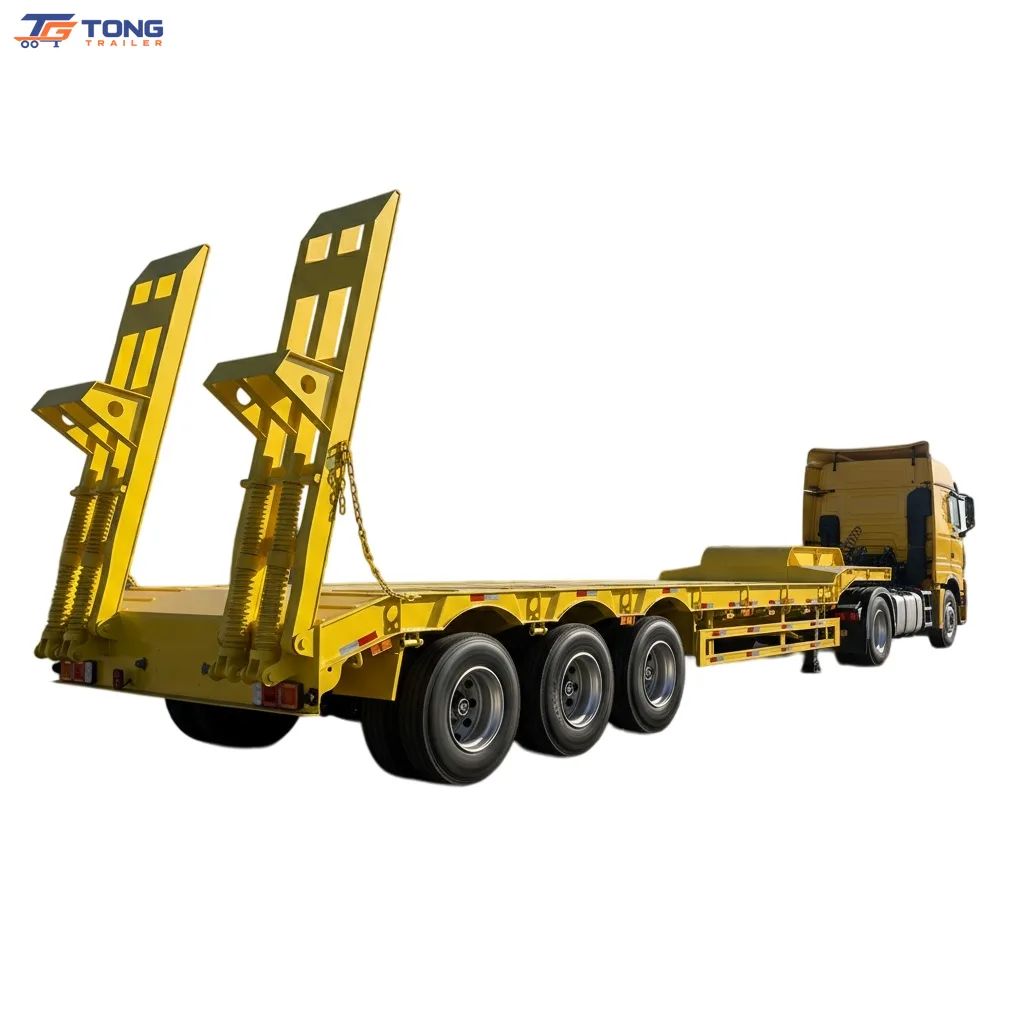 Lowbed Semi Trailer 60T-150T Heavy Duty Transport for Sale gallery 1