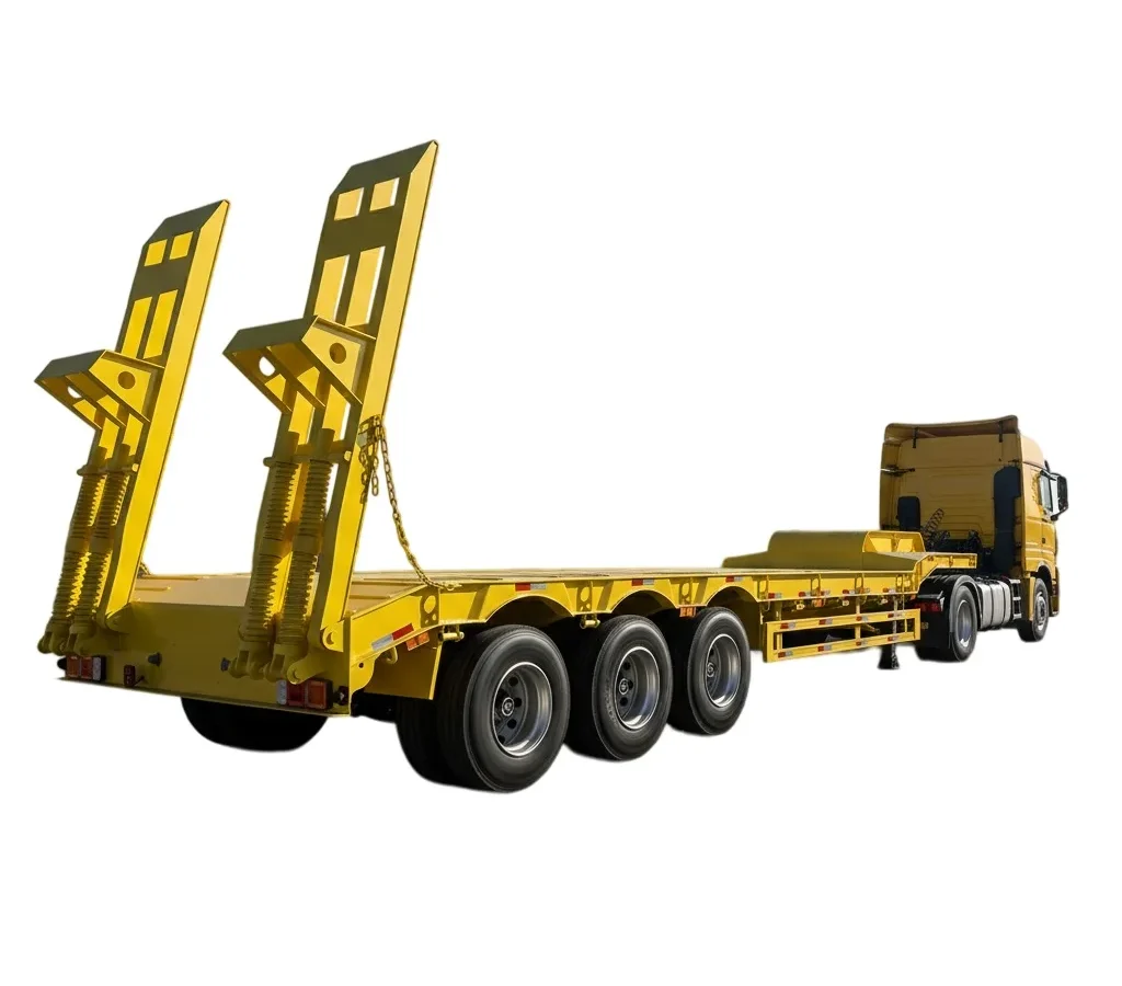 Lowbed Semi Trailer 60T-150T Heavy Duty Transport for Sale