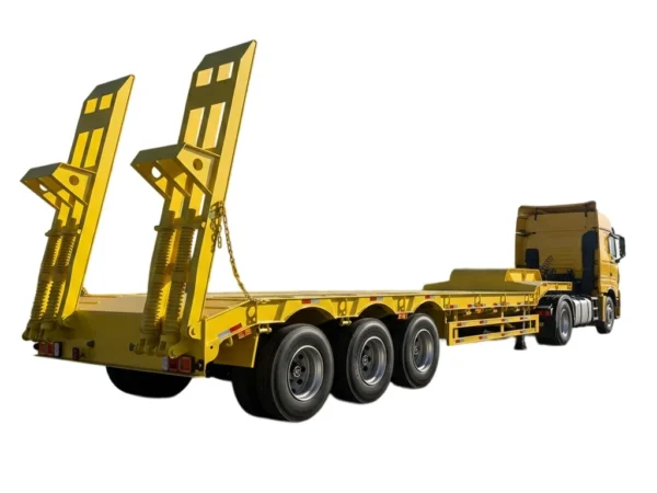 Lowbed Semi Trailer 60T-150T Heavy Duty Transport for Sale