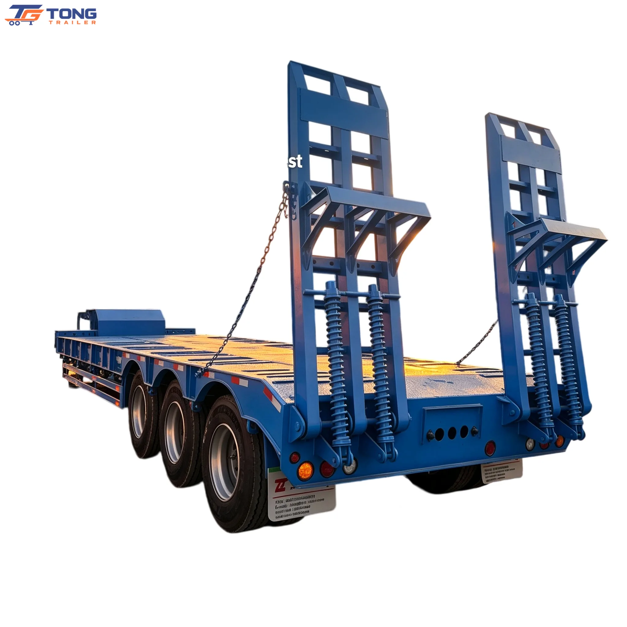 Lowboy Semi Trailer 3 4 5 Axles 60T to 150T Custom gallery 1