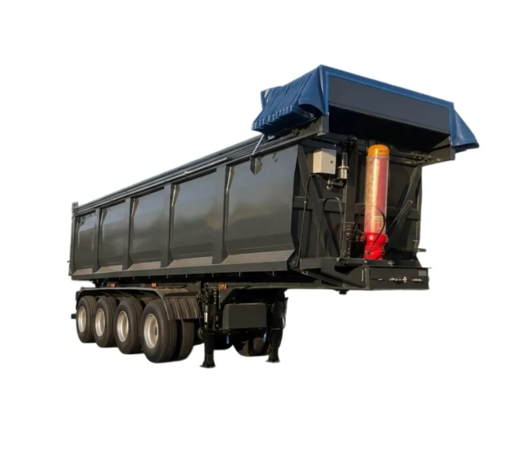 Rear Dump Semi Trailer 30000kg Steel Tipper Trailer