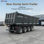 Rear Dump Semi Trailer | 30T+ Steel Tipper Trailer gallery 2