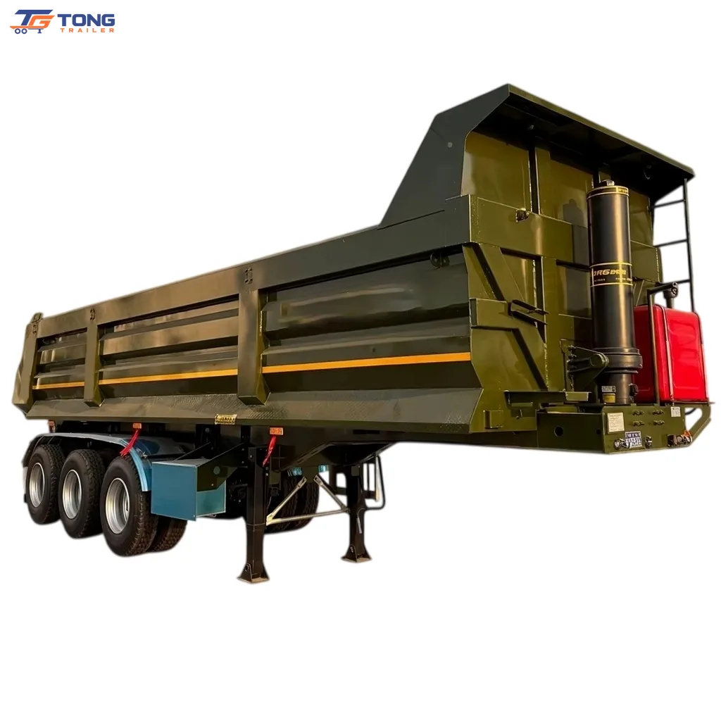 Rear Dump Semi Trailer 80 Ton – 2/3/4 Axle Steel Tipper