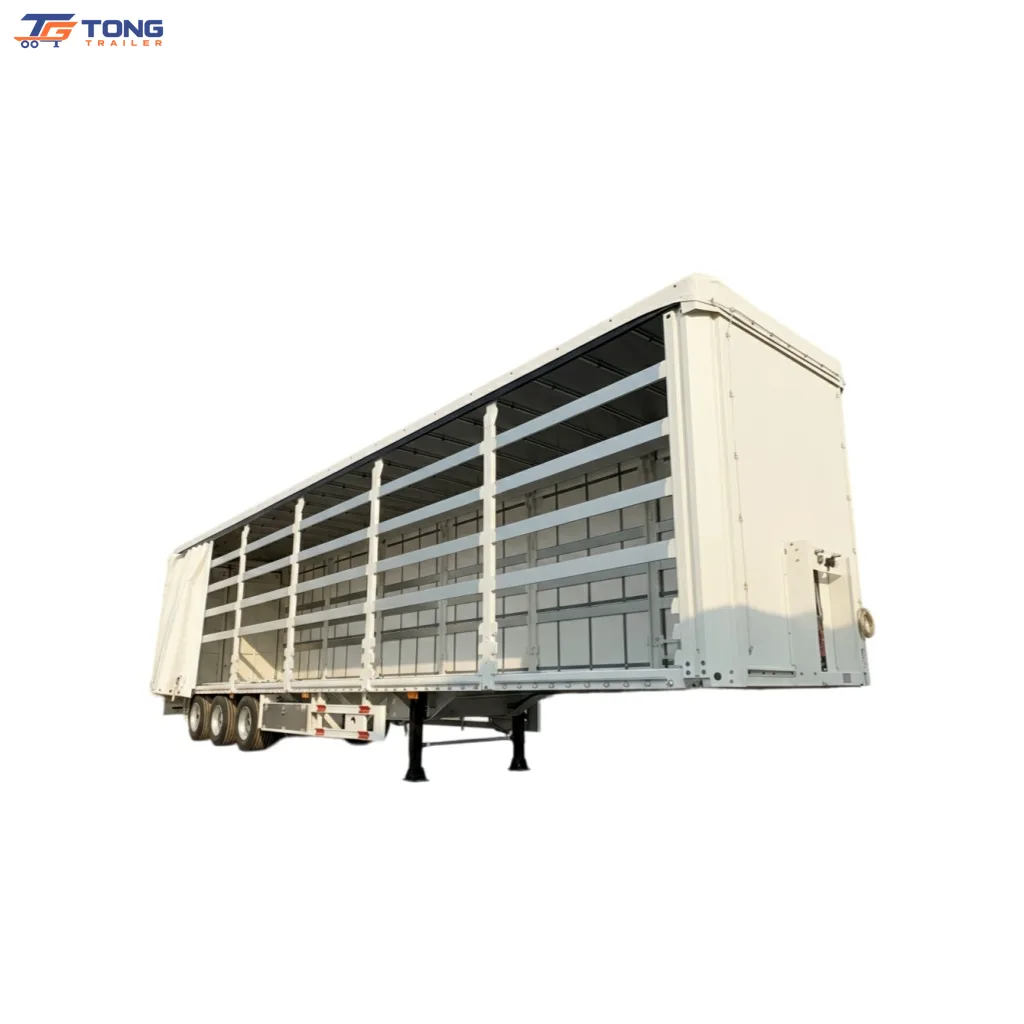 Side Curtain Semi Trailer 60T-150T Payload gallery 2