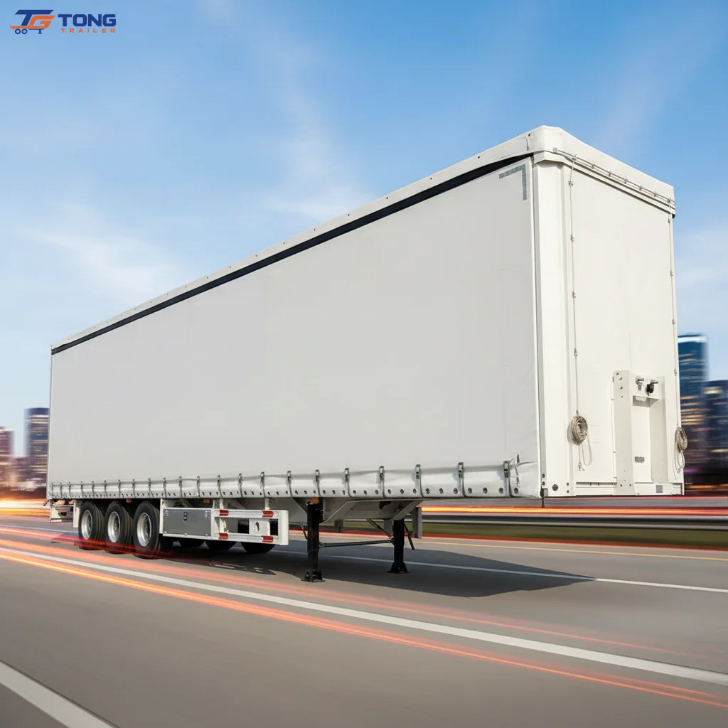 Side Curtain Semi Trailer 60T-150T Payload gallery 3