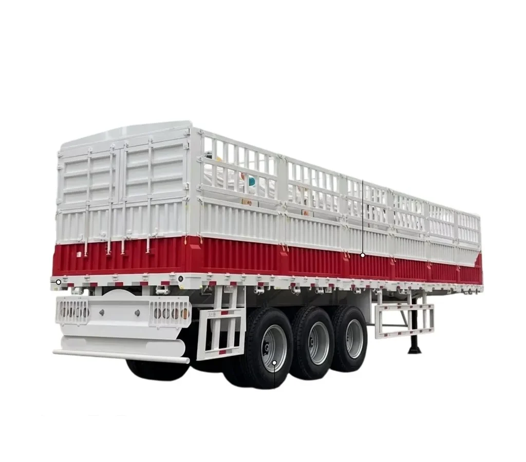Side Wall Semi Trailer 3/4/5 Axle 60-150T Custom Cargo Truck