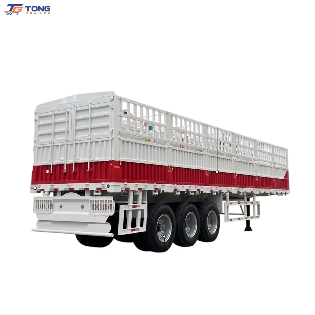 Side Wall Semi Trailer 3/4/5 Axle 60-150T Custom Cargo Truck
