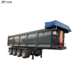 Steel Dump Semi Trailer 30T Payload 3/4 Axle Heavy Duty gallery 1