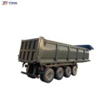 Steel Dump Semi Trailer 30T Payload 3/4 Axle Heavy Duty gallery 2
