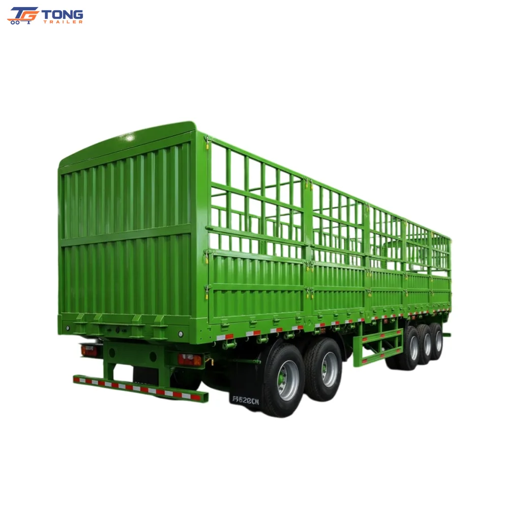 Steel Fence Semi Trailer 60T-150T 2-5 Axles 13m gallery 1