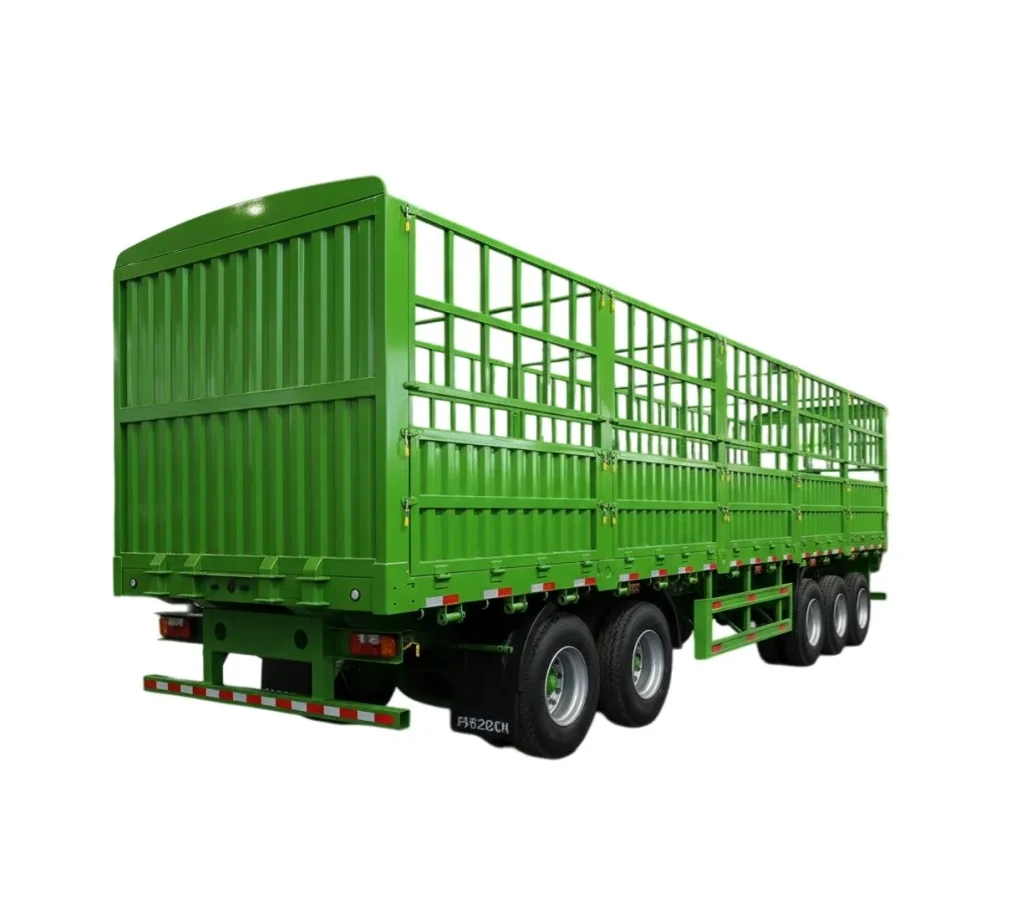 Steel Fence Semi Trailer 60T-150T 2-5 Axles 13m