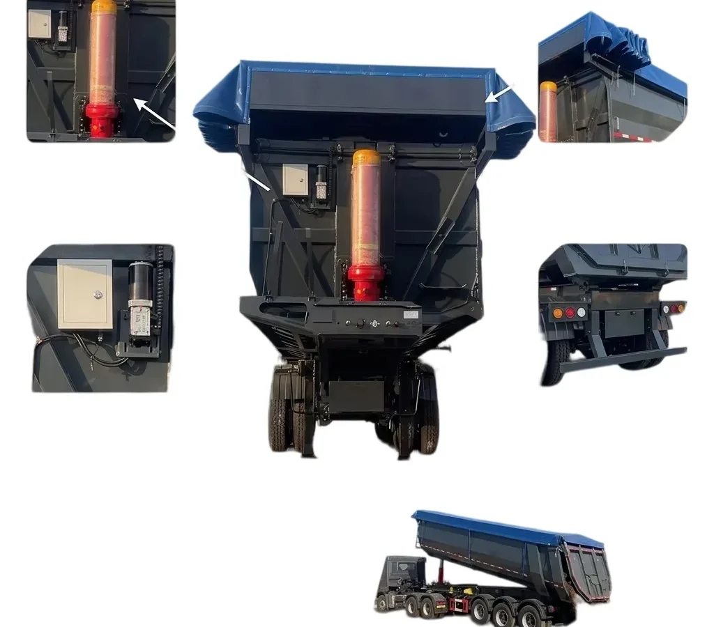 Tipping Semi Trailer 30000kg Hydraulic Dump for Sale