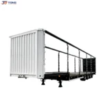 Tri Axle Curtain Side Semi Trailer 50 Tons 45 Ft gallery 1