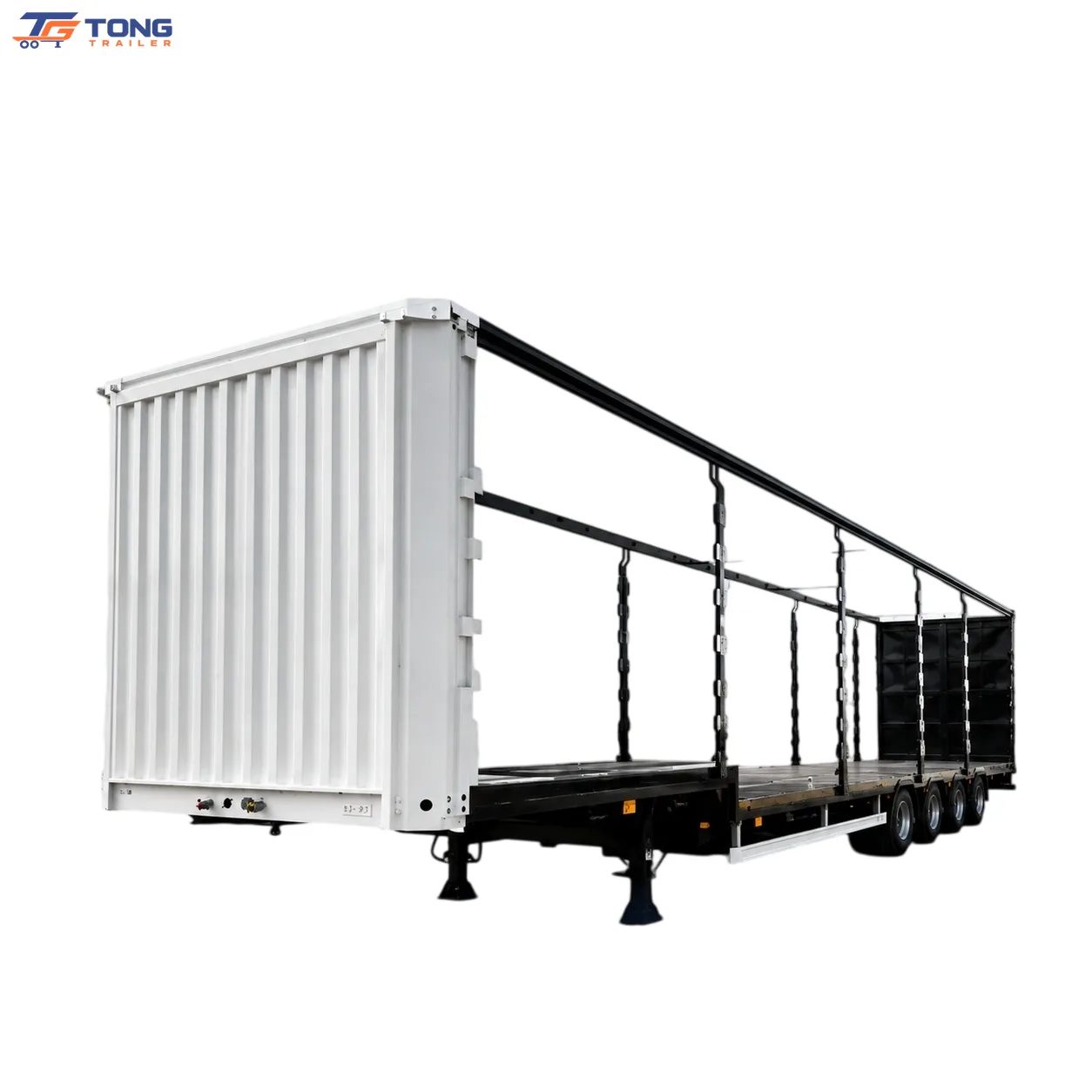 Tri Axle Curtain Side Semi Trailer 50 Tons 45 Ft gallery 1
