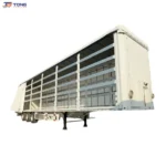 Tri Axle Curtain Side Semi Trailer 60T-150T Payload gallery 1