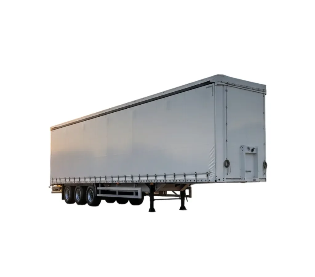Tri Axle Curtain Side Semi Trailer 60T-150T Payload