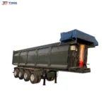 U Type Dump Semi Trailer 30000kg Steel Rear Tipper gallery 1