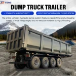 U Type Dump Semi Trailer 30000kg Steel Rear Tipper gallery 4