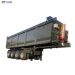 U Type Dump Semi Trailer for Sand Stone Mining Haulage gallery 1