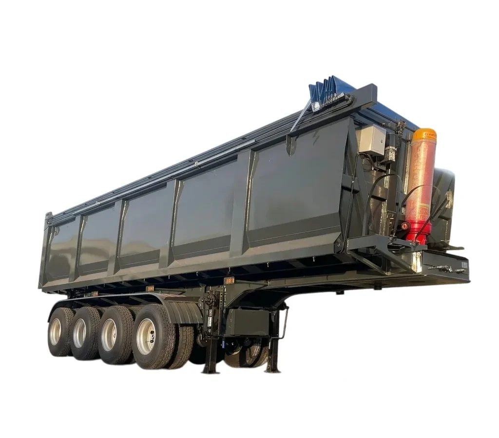 U Type Dump Semi Trailer for Sand Stone Mining Haulage