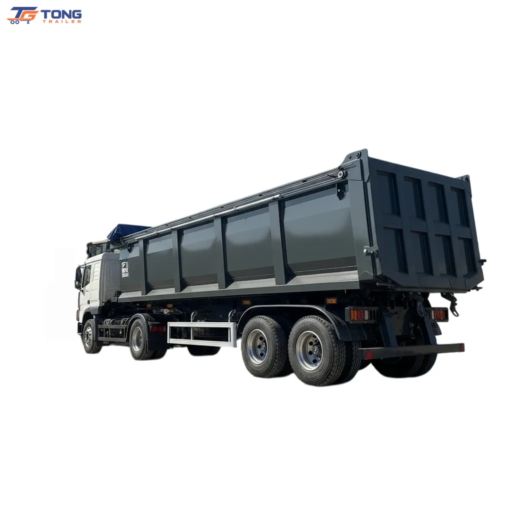 U type dump semi-trailer with 30T-100T load capacity gallery 2