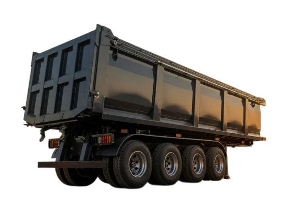 U type dump semi-trailer with 30T-100T load capacity
