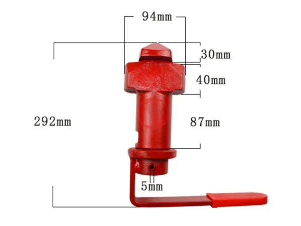 Plastic Twist Lock Adjuster Tube for Semi-Trailer